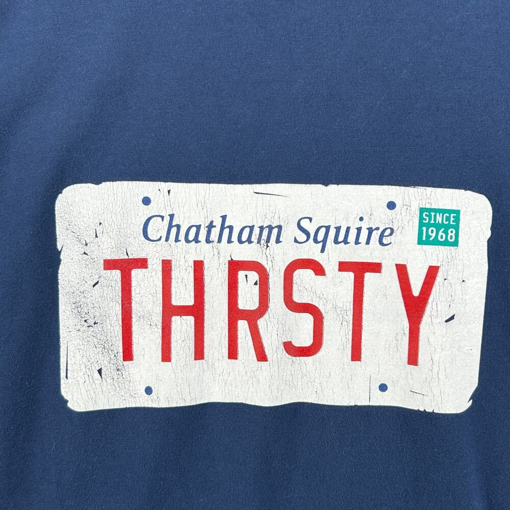 CHATHAM SQUIRE Shirt Mens 3XL THRSTY Restaurant Tavern Pub MA Cape Cod Blue